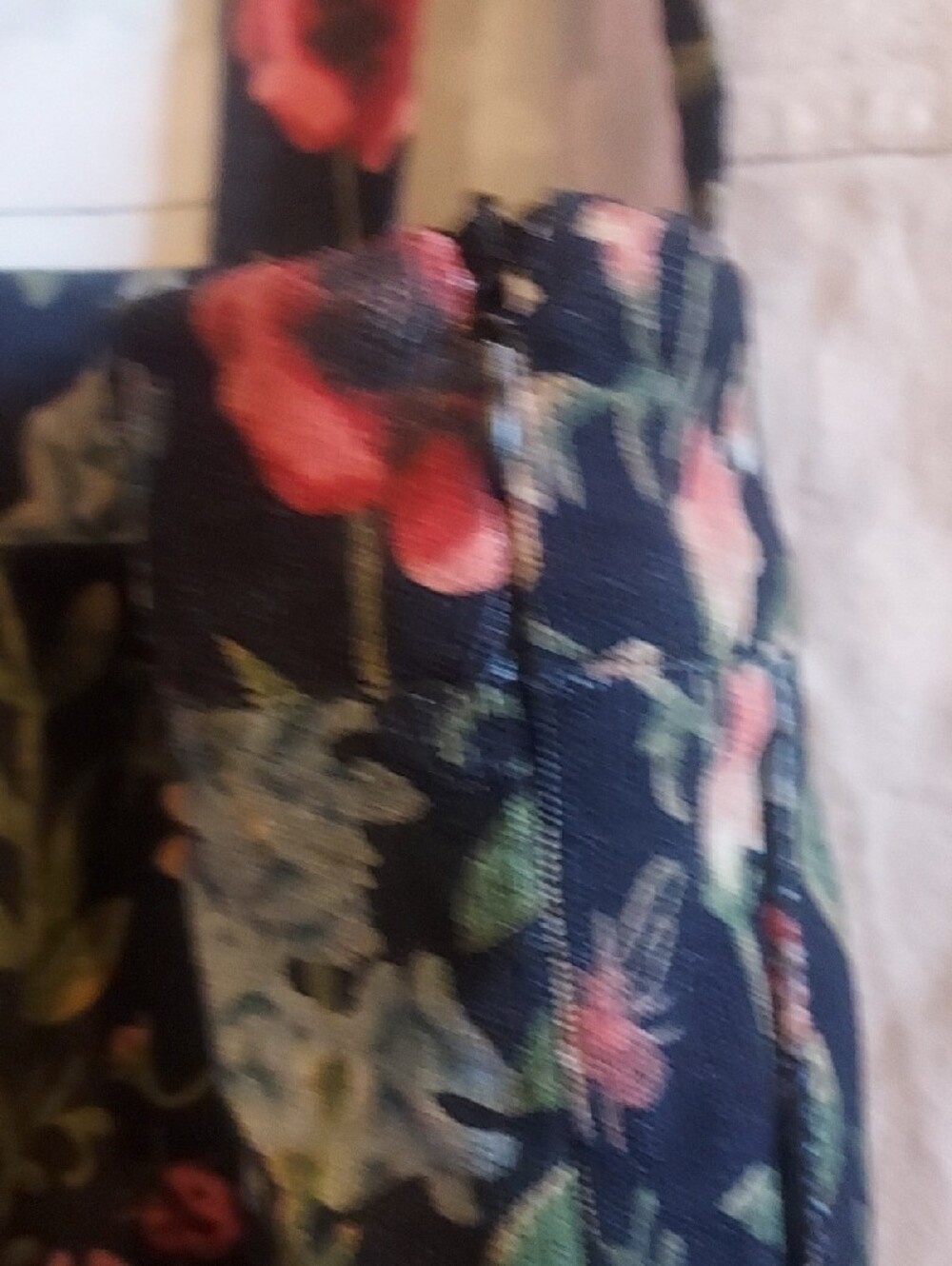 Cider Navy Floral Overalls with Multicolor Bloom - Picture 4 of 6